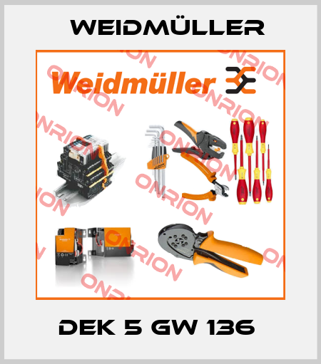 DEK 5 GW 136  Weidmüller