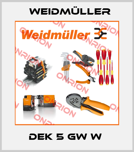 DEK 5 GW W  Weidmüller
