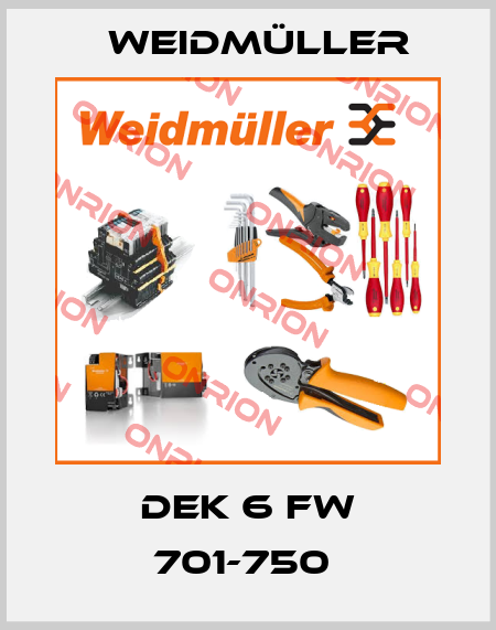 DEK 6 FW 701-750  Weidmüller