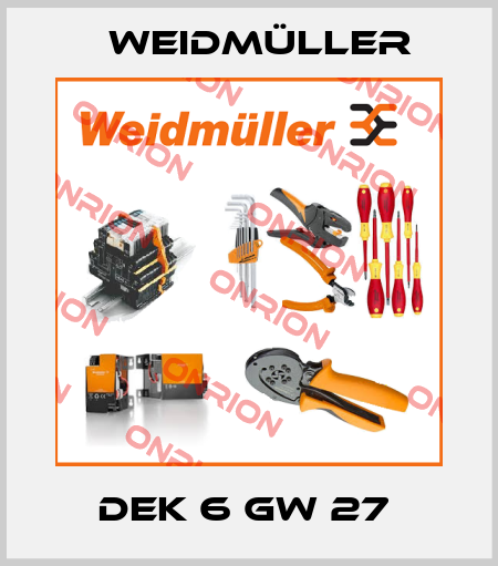 DEK 6 GW 27  Weidmüller