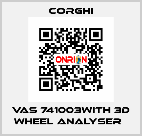 VAS 741003with 3D wheel analyser   Corghi