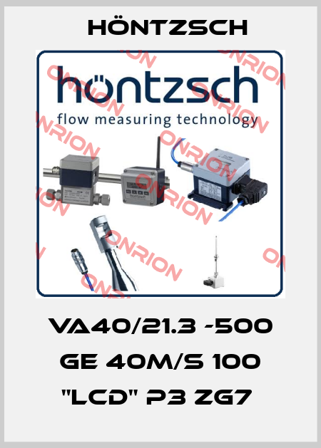 VA40/21.3 -500 GE 40m/s 100 "LCD" p3 ZG7  Höntzsch
