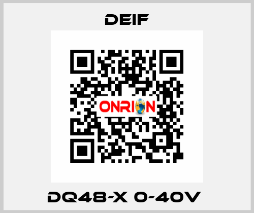 DQ48-X 0-40V  Deif