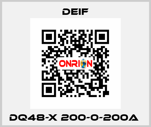 DQ48-X 200-0-200A  Deif