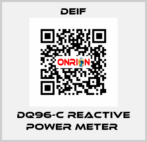 DQ96-C REACTIVE POWER METER  Deif