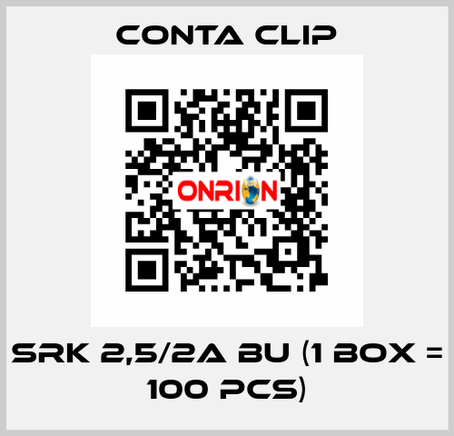 SRK 2,5/2A BU (1 box = 100 pcs) Conta Clip