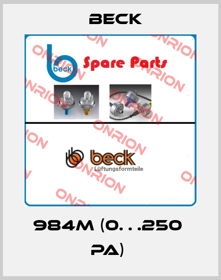 984M (0…250  Pa)  Beck