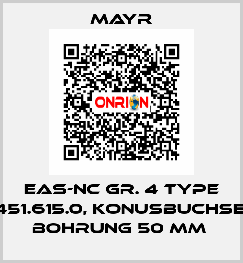 EAS-NC GR. 4 TYPE 451.615.0, KONUSBUCHSE, BOHRUNG 50 MM  Mayr