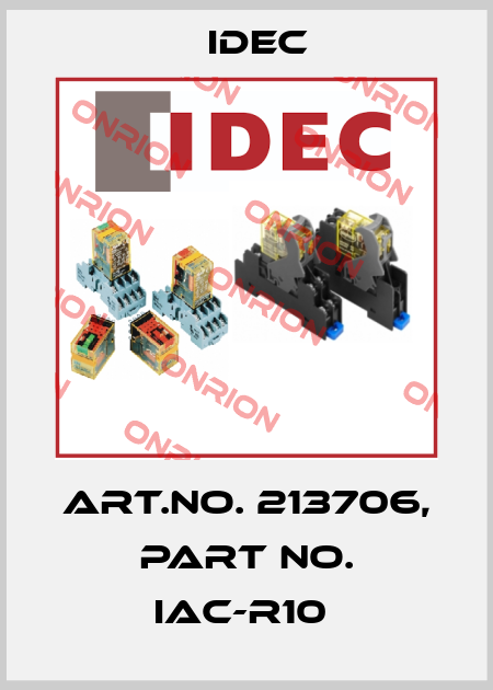 Art.No. 213706, Part No. IAC-R10  Idec