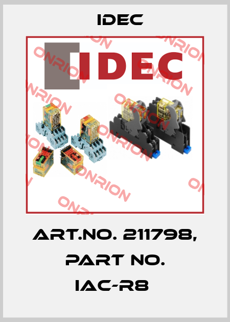 Art.No. 211798, Part No. IAC-R8  Idec