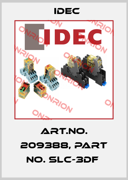 Art.No. 209388, Part No. SLC-3DF  Idec
