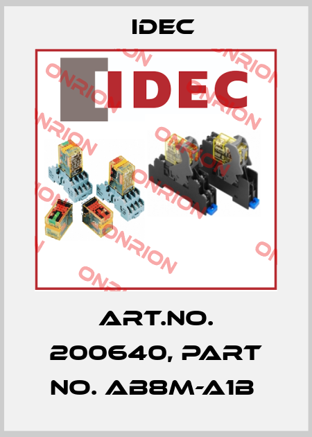 Art.No. 200640, Part No. AB8M-A1B  Idec