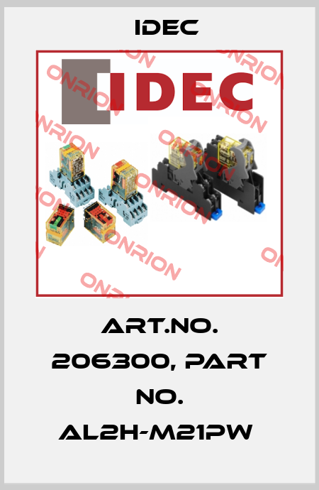 Art.No. 206300, Part No. AL2H-M21PW  Idec