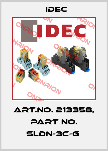 Art.No. 213358, Part No. SLDN-3C-G  Idec