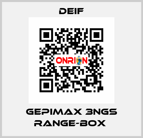 GEPIMAX 3NGS RANGE-BOX  Deif