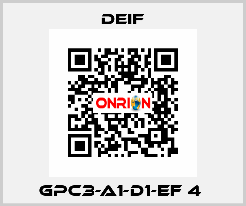 GPC3-A1-D1-EF 4  Deif