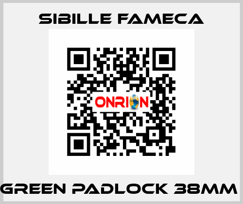 GREEN PADLOCK 38MM  Sibille Fameca