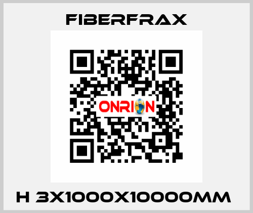 H 3X1000X10000MM  Fiberfrax