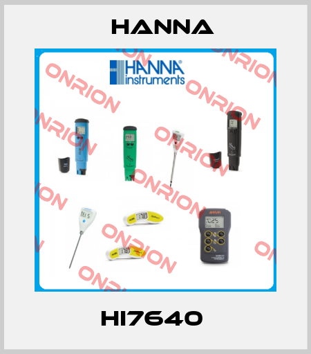 HI7640  Hanna
