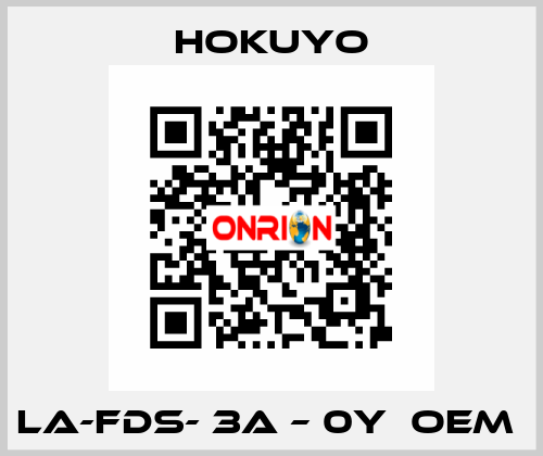 LA-FDS- 3A – 0Y  OEM  Hokuyo