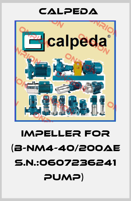 IMPELLER FOR (B-NM4-40/200AE S.N.:0607236241 PUMP)  Calpeda