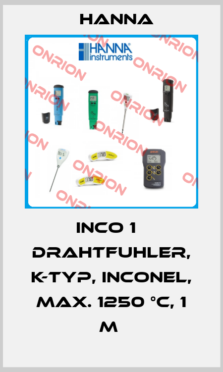 INCO 1   DRAHTFUHLER, K-TYP, INCONEL, MAX. 1250 °C, 1 M  Hanna