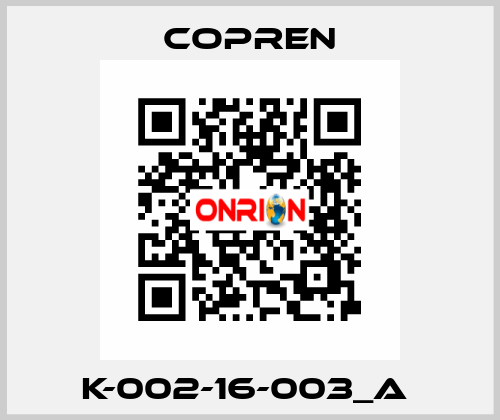K-002-16-003_A  Copren