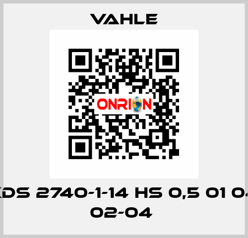 KDS 2740-1-14 HS 0,5 01 04 02-04  Vahle