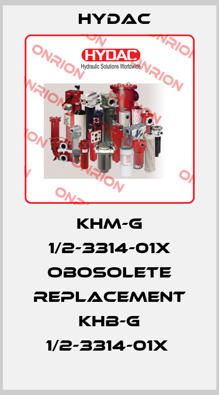 KHM-G 1/2-3314-01X obosolete replacement KHB-G 1/2-3314-01X  Hydac