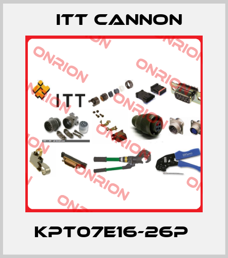 KPT07E16-26P  Itt Cannon