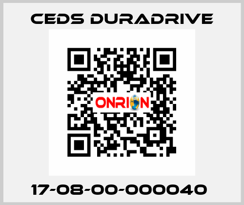 17-08-00-000040  Ceds Duradrive