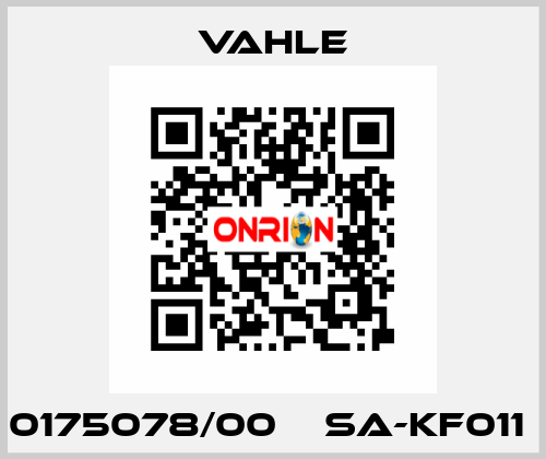 0175078/00    SA-KF011  Vahle