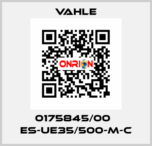 0175845/00    ES-UE35/500-M-C  Vahle