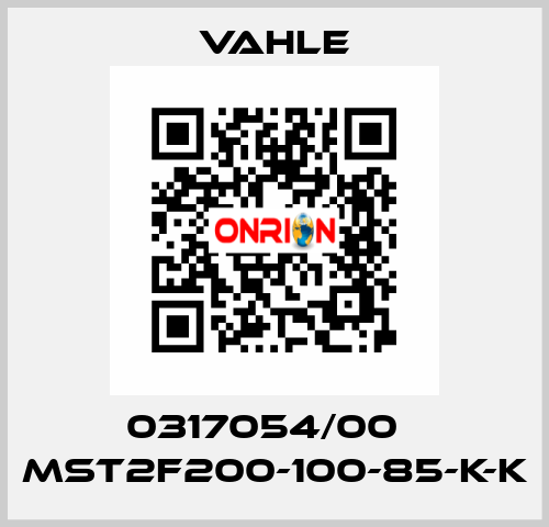 0317054/00    MST2F200-100-85-K-K  Vahle