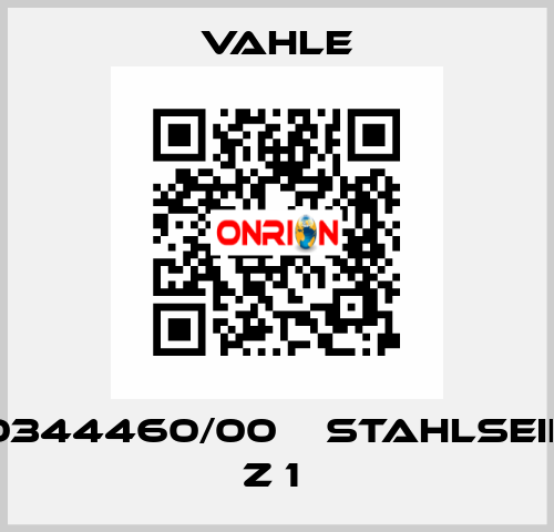 0344460/00    STAHLSEIL Z 1  Vahle