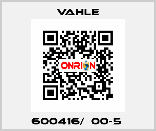 600416/  00-5  Vahle