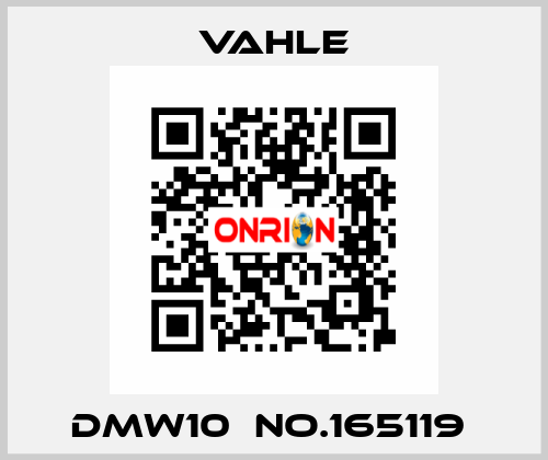 DMW10  NO.165119  Vahle