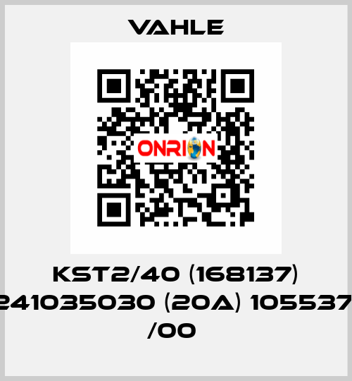 KST2/40 (168137) 241035030 (20A) 105537  /00  Vahle