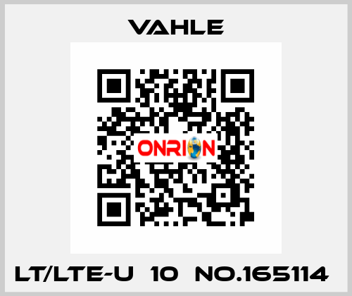 LT/LTE-U  10  NO.165114  Vahle