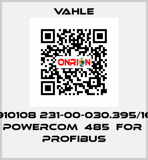 910108 231-00-030.395/16 POWERCOM  485  FOR  PROFIBUS Vahle