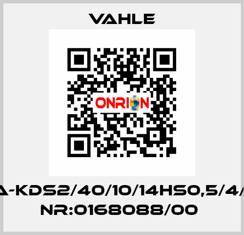 SA-KDS2/40/10/14HS0,5/4/10  NR:0168088/00  Vahle