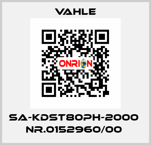 SA-KDST80PH-2000  Nr.0152960/00  Vahle