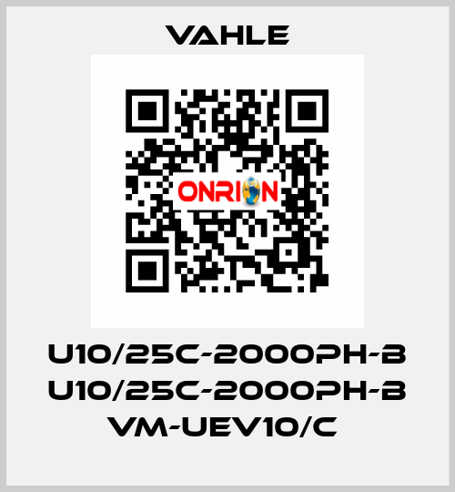 U10/25C-2000PH-B U10/25C-2000PH-B VM-UEV10/C  Vahle