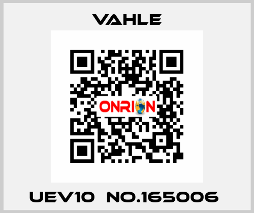 UEV10  NO.165006  Vahle