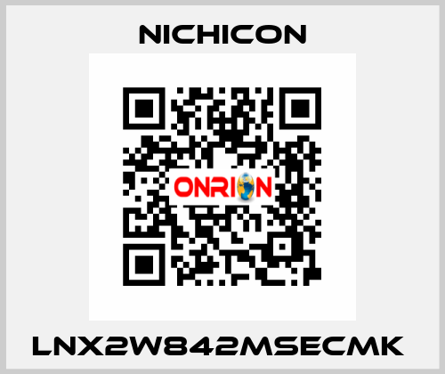 LNX2W842MSECMK  NICHICON