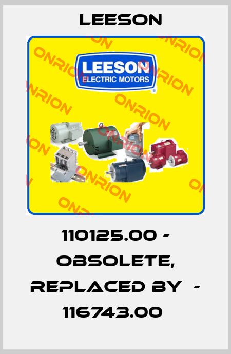 110125.00 - obsolete, replaced by  - 116743.00  Leeson