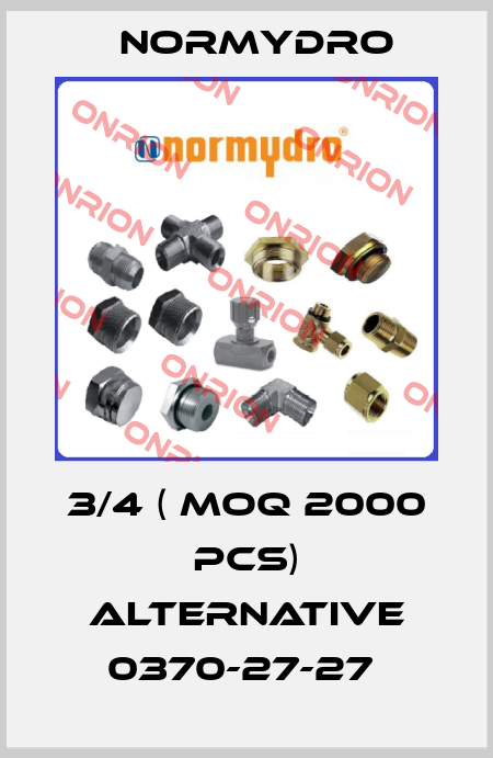 3/4 ( MOQ 2000 pcs) alternative 0370-27-27  Normydro