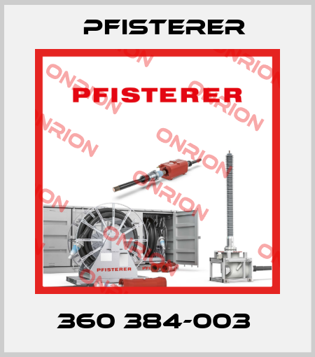 360 384-003  Pfisterer