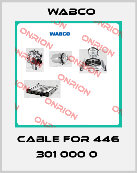 Cable For 446 301 000 0  Wabco