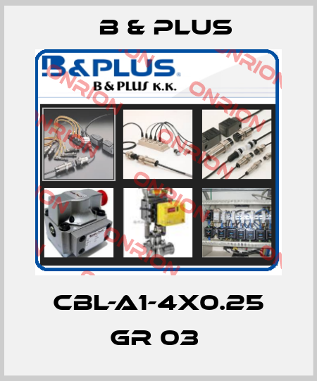 CBL-A1-4X0.25 GR 03  B & PLUS